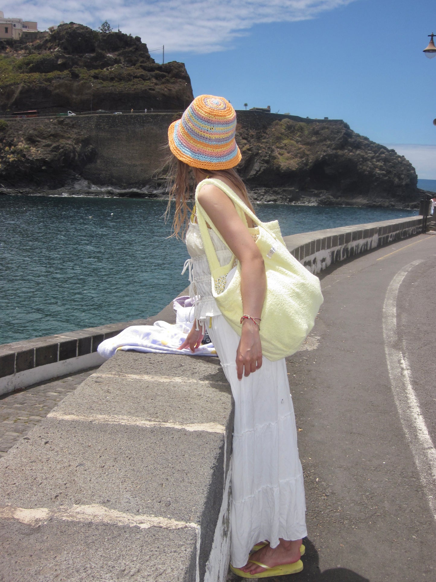 lemon pasta tote bag